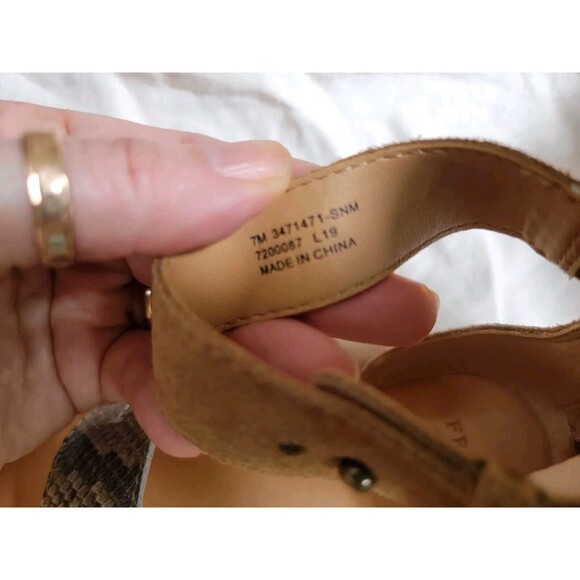 Frye And Co. Evie Sandal In‎ Snake Multi Size 7 M Excellent  Condition - Picture 4 of 9